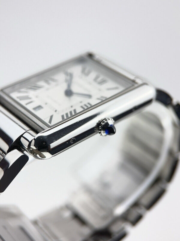 Cartier Tank XL Steel 31mm Automatic Men’s Watch WSTA0053 W/ Extension 2029