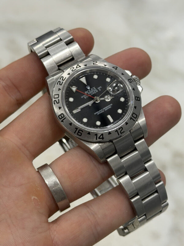 Rolex Explorer II Stainless Steel Black Dial 40mm Automatic Mens Watch 16570