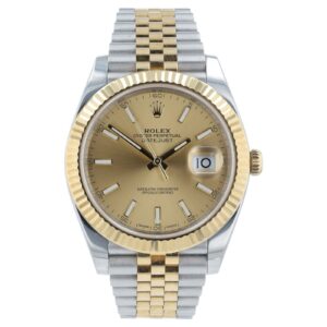 57_7defca6b-8499-45a0-8b23-4a1bf26af528 Rolex Datejust Gold & Steel Champagne Dial 41mm Automatic Men’s Watch 126333