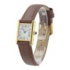 Cartier Tank White Dial Gold Plated 21mm Manual Wind Women’s Watch