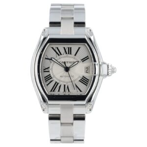 57_8166899d-3950-4fc9-bc5c-c3f53f0cc2ed Cartier Roadster Stainless Steel Silver Dial 37mm Automatic Men’s Watch W62025V3