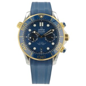 57_848dfd27-fb09-4b34-8bec-70011d2ed4c4 Omega Seamaster Diver Gold & Steel Blue Dial 44mm Automatic 210.22.44.51.03.001