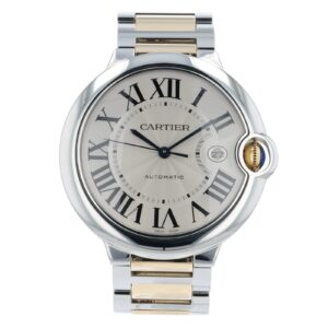 57_88c92d94-869d-4a64-8a07-1c7fd3b957e5 Cartier Ballon Bleu Silver Dial Gold & Steel 42mm Automatic Men’s Watch W69009Z3