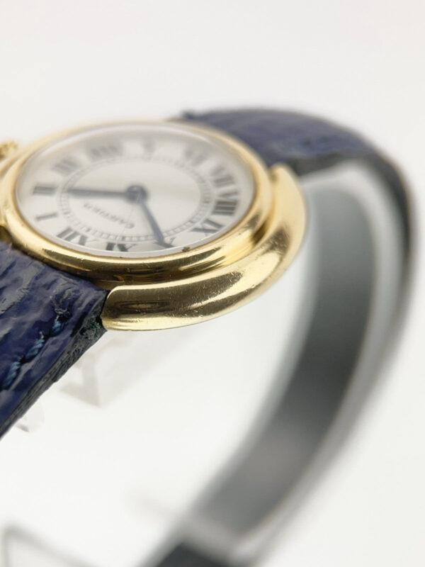 Cartier Vendome 18k Yellow Gold White Dial 26mm Manual Wind Women’s Watch 6708