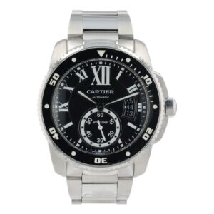 57_8a81f0c5-a8a8-4b94-a2d5-7552e46cdb06 Cartier Calibre De Cartier Black Dial Stainless Steel 42mm Automatic Men’s 3729