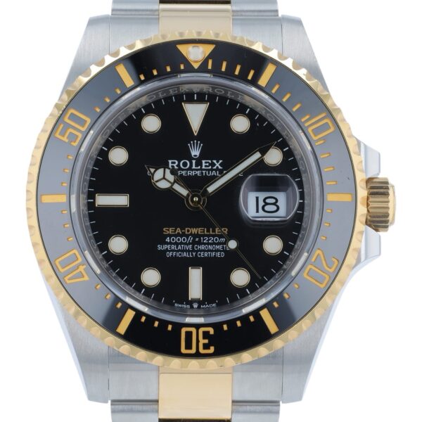 57_8cd97f68-6dfd-4e6d-8a20-f51323af6748 Rolex Sea-Dweller Gold & Steel Black Dial 43mm Automatic Movement Men’s 126603