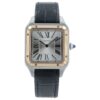 Cartier Santos Dumont Silver Dial Steel and Gold 31mm Quartz Watch W2SA0011