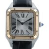 57_91bb6c99-e69c-45a0-b9ef-9590549bf42e Cartier Santos Dumont Silver Dial Rose Gold & Steel 27.5mm Quartz Watch W2SA0012