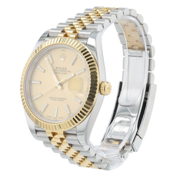 Rolex Datejust Gold & Steel Champagne Dial 41mm Automatic Men’s Watch 126333