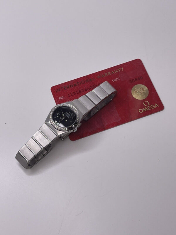 57_99635f44-687e-478c-bfdb-aeb9c8410e26 OMEGA Constellation Diamond Quartz Star Dial Watch 123.15.24.60.01.001 *Steve