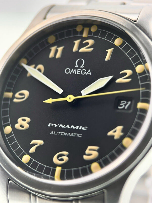 57_99b90aed-fc85-4814-998e-178aaccbc521 Omega Dynamic Stainless Steel Black Dial 36mm Automatic Men’s Watch 5200.50