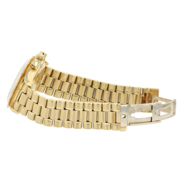 Omega Speedmaster 18k Yellow Gold White Dial 39mm Automatic Mens Watch 175.0034