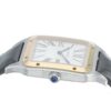 57_9e921f75-e27b-492e-955a-d3c6c726870b Cartier Santos Dumont Gold & Steel Silver Dial Manual Wind Men’s Watch W2SA0034