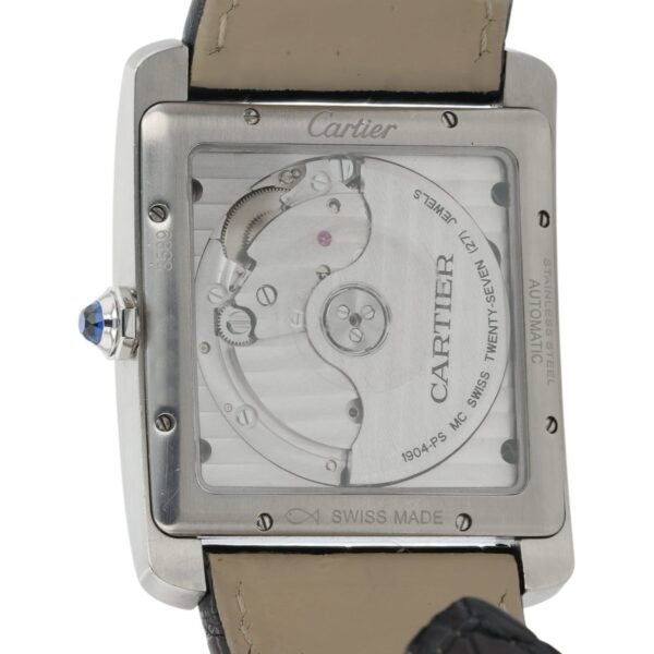 Cartier Tank MC Black Dial Stainless Steel 34mm Automatic Men’s Watch W5330004