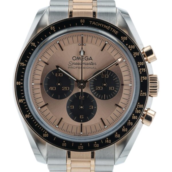 Omega Speedmaster Professional Two-Tone Watch 42mm Sedna Gold Dial 2025 Full Set