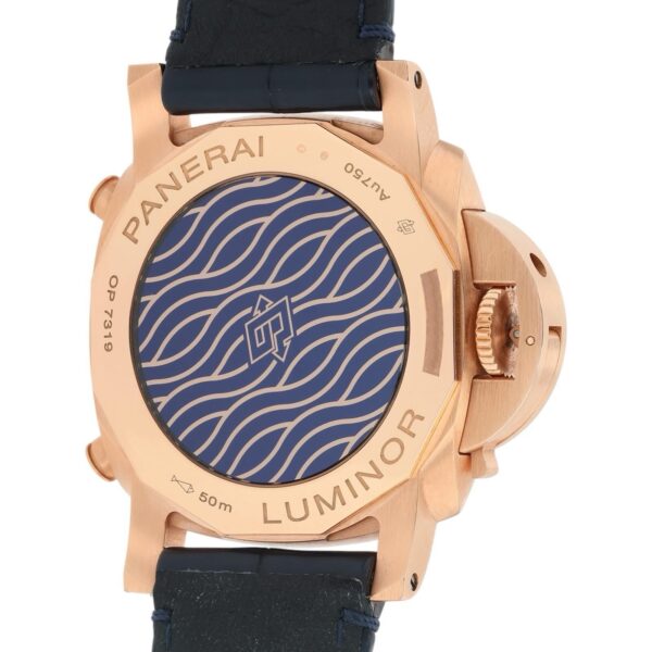 57_a4afb137-f45c-4dd0-9793-80b3e5e8c0af Panerai Luminor Goldtech 18k Rose Gold Blue Dial 44mm Automatic Mens PAM01111