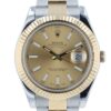 57_a68f17c3-193b-4e3d-88a0-114582b7b667 Rolex Datejust II Gold & Steel Champagne Dial 41mm Automatic Men’s Watch 116333