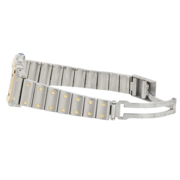 57_b155c2be-4fa0-4210-b42b-119b8f709d04 Cartier Santos Gold & Steel Silver Dial 24mm Quartz Women’s Watch 1057930
