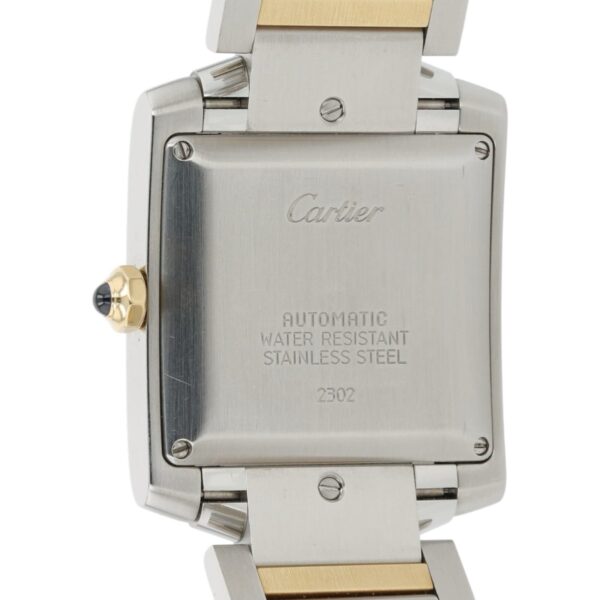57_b26606c7-1ddf-49fa-ba7f-01281cf74038 Cartier Tank Francaise Silver Dial Gold & Steel 28mm Automatic Womens W51005Q4