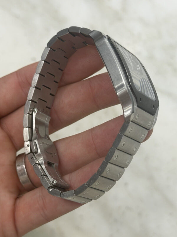 Cartier Santos Stainless Steel Grey Dial 39.8mm Automatic Men’s Watch WSSA0037