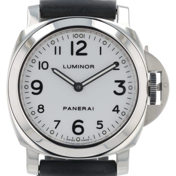 Panerai Luminor Base Stainless Steel White Dial 44mm Manual Wind Watch PAM00114