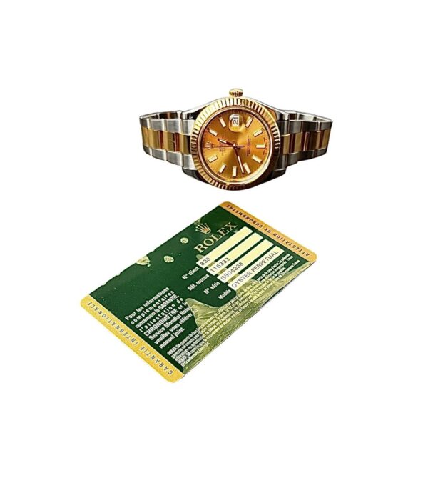 57_bf2011ae-a34b-48f7-a72c-a28fd2f247fa Rolex Datejust II Gold & Steel Champagne Dial 41mm Automatic Men’s Watch 116333