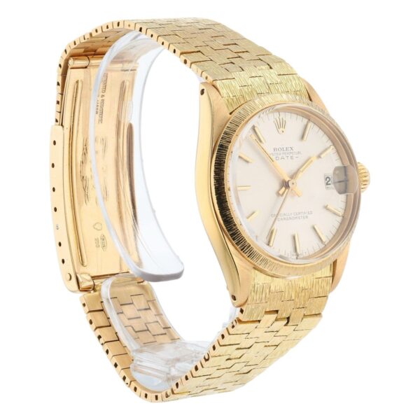Rolex Date 18k Yellow Gold 31mm Silver Color Dial Automatic Women’s Watch 6629