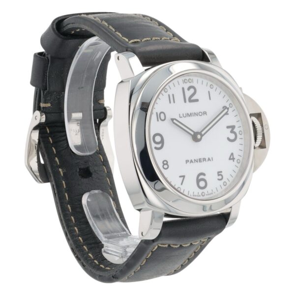 Panerai Luminor Base Stainless Steel White Dial 44mm Manual Wind Watch PAM00114