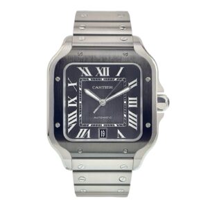 57_c3ea40d1-2cdb-4d93-ae2d-7777dfa40ff7 Cartier Santos Stainless Steel Grey Dial 39.8mm Automatic Men’s Watch WSSA0037