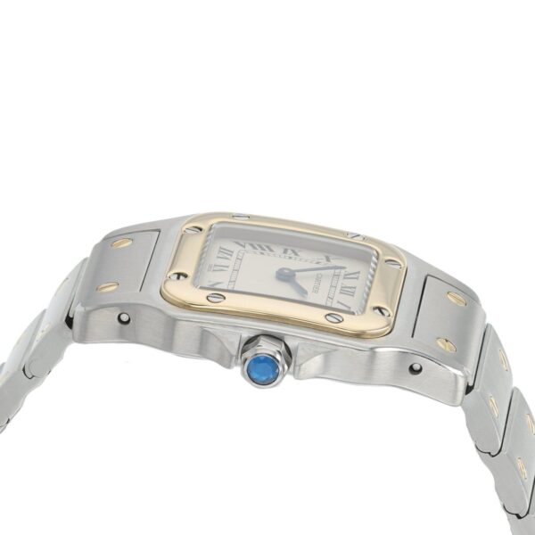 57_c7239c64-9f41-435a-b801-d24d9b727a0b Cartier Santos Gold & Steel Silver Dial 24mm Quartz Women’s Watch 1057930
