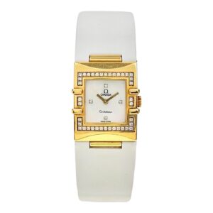57_ca11219a-4033-4365-afa4-fa370d2bfad4 Omega Constellation 18k Yellow Gold Mother Of Pearl Dial Quartz Women’s Watch