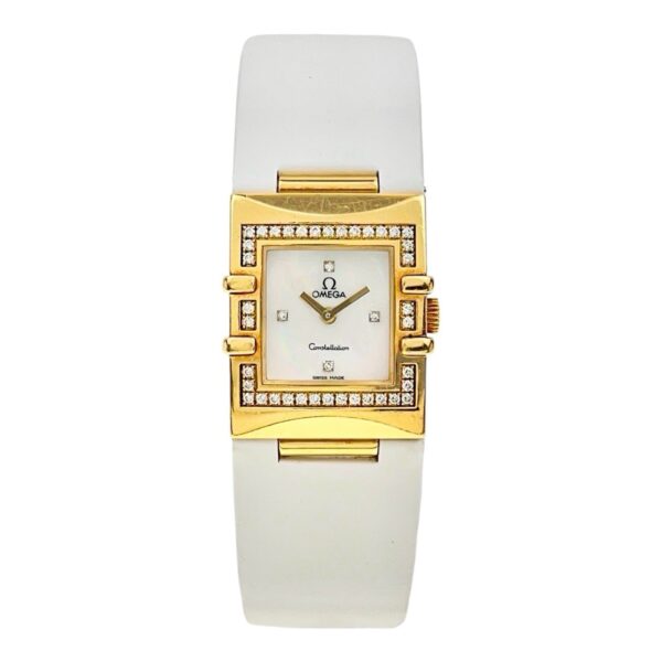 57_ca11219a-4033-4365-afa4-fa370d2bfad4 Omega Constellation 18k Yellow Gold Mother Of Pearl Dial Quartz Women’s Watch