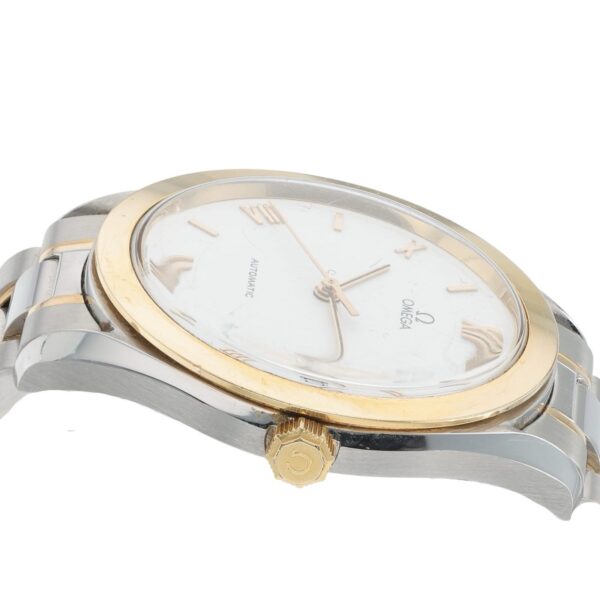 57_d297741d-96dc-4e70-9c5f-1f921deeb6e7 Omega Classic Heritage Steel & Gold White Dial 35mm Automatic Men’s 166.0285