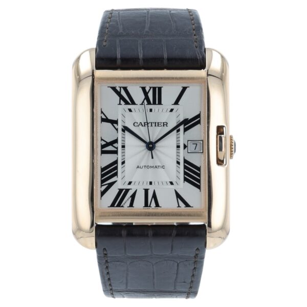 Cartier Tank Anglaise 18k Rose Gold Silver Dial 39mm Automatic Men’s W5310004