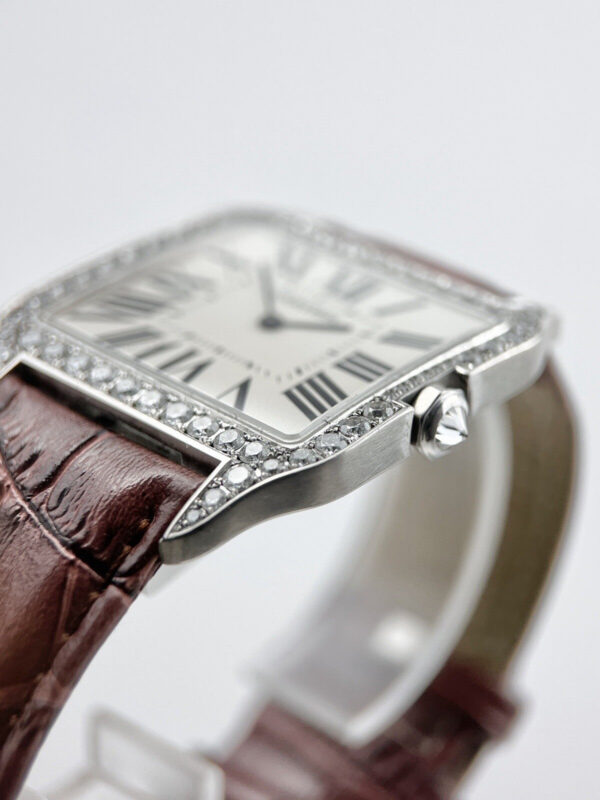 57_d359de5d-af11-41e0-b825-cfe4dfdb536f Cartier Santos Dumont Manual Wind 35mm 18k White Gold – AM Diamonds