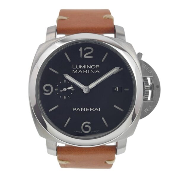 2010 Panerai Luminor Marina 1950 Steel Black Dial 44mm Automatic Watch PAM00312