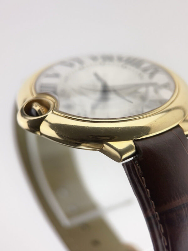 57_df84b6a0-f04a-4e66-89dd-df9babfa8de1 Cartier Ballon Bleu 18k Yellow Gold Silver Dial 42mm Automatic Mens W6900551