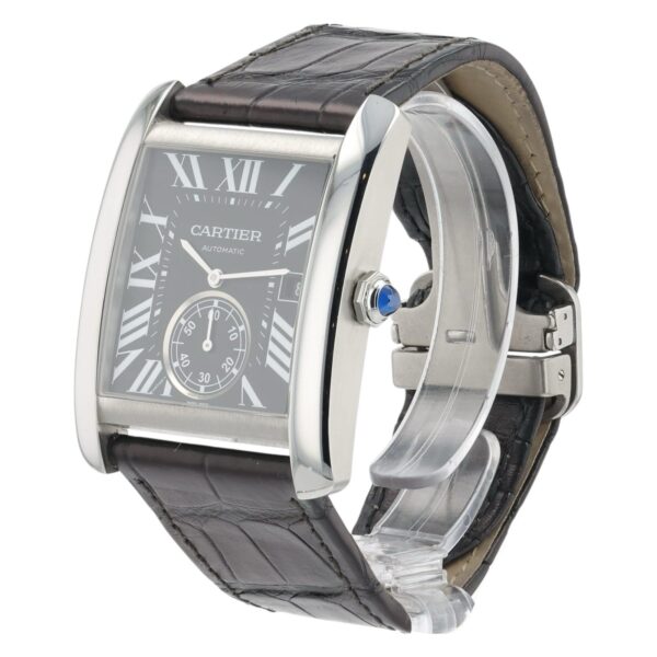 Cartier Tank MC Black Dial Stainless Steel 34mm Automatic Men’s Watch W5330004