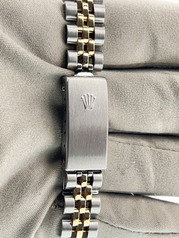 57_e0fbcff9-9733-48ed-af2c-a86bfe323969 Rolex Datejust Tiffany Dial Gold Steel Champagne Dial 26mm Automatic Watch 6917