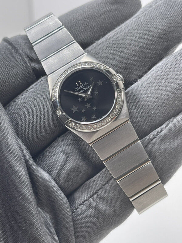 57_e3e46a4b-cbb4-4c7c-930f-f294b392b1c9 OMEGA Constellation Diamond Quartz Star Dial Watch 123.15.24.60.01.001 *Steve
