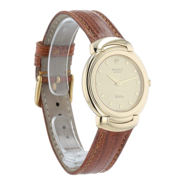 57_e4ac078a-42df-4bba-81f9-0ec9c31f7709 Rolex Cellini 18k Yellow Gold Champagne Dial 33mm Quartz Unisex Watch 6622