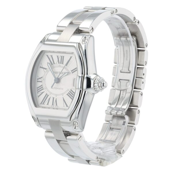57_e8d5c2ad-1060-422e-92e6-f4114e75fc69 Cartier Roadster Stainless Steel Silver Dial 37mm Automatic Men’s Watch W62025V3