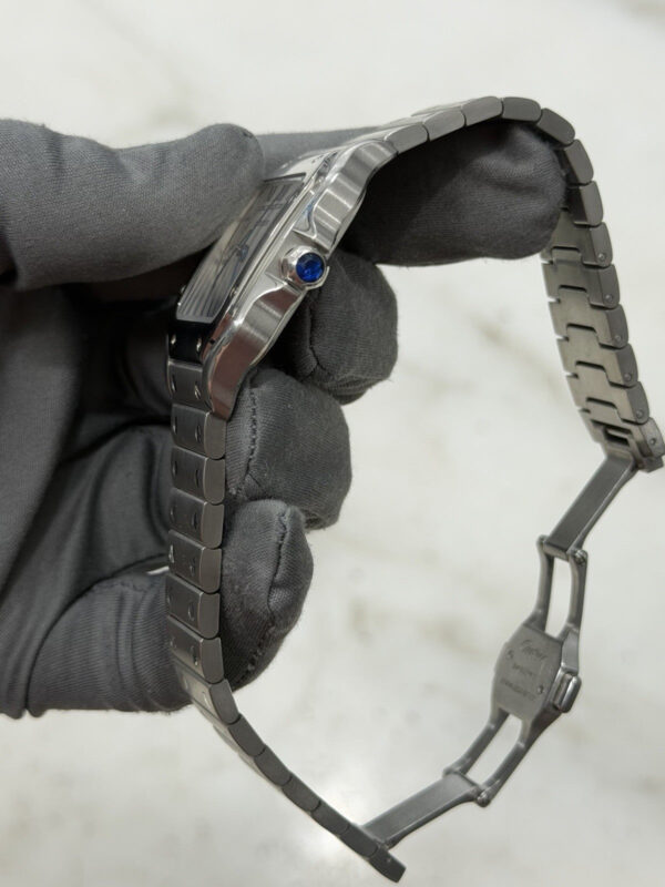 2024 Cartier Santos WSSA0029 Automatic Stainless White Dial Midsize Watch 35mm