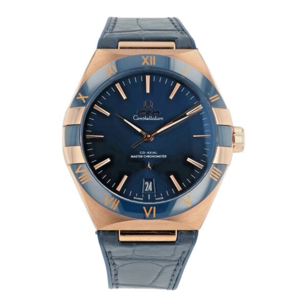 Omega Constellation 18k Rose Gold Blue Dial 41mm Automatic 131.63.41.21.03.001