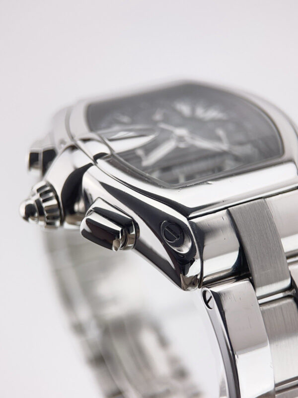 Cartier Roadster Stainless Steel Black Dial 40mm Automatic Mens Watch W62007X6
