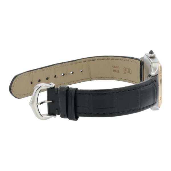 57_eabd4773-671b-4148-acc3-ab3f9a7b2cf0 Cartier Santos Dumont Silver Dial Rose Gold & Steel 27.5mm Quartz Watch W2SA0012