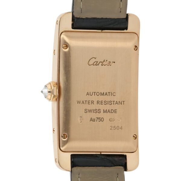 57_ed52ce94-db68-44e8-a234-a74f33fdaa2b Cartier Tank Americaine 18k Rose Gold Silver Dial 26mm Auto Mens Watch W262003