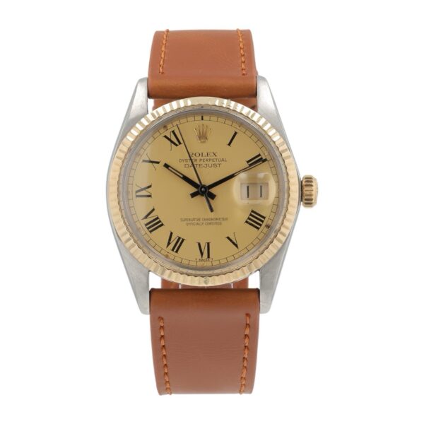 57_ed820b0e-b671-4e67-a2b9-8f5e8140afc2 Rolex Datejust Steel & Gold Buckley Dial 36mm Automatic Men’s Watch 16013
