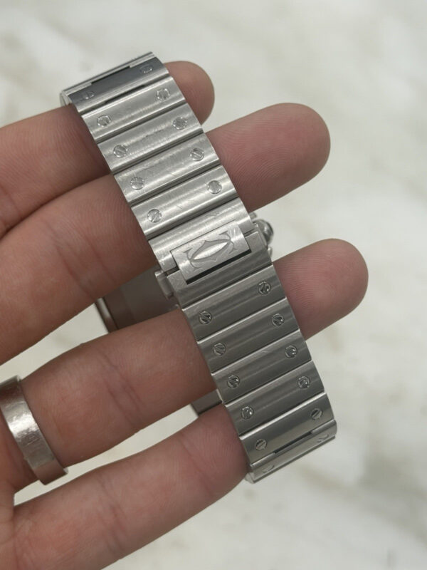 Cartier Santos Stainless Steel Grey Dial 39.8mm Automatic Men’s Watch WSSA0037