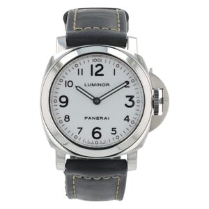 Panerai Luminor Base Stainless Steel White Dial 44mm Manual Wind Watch PAM00114